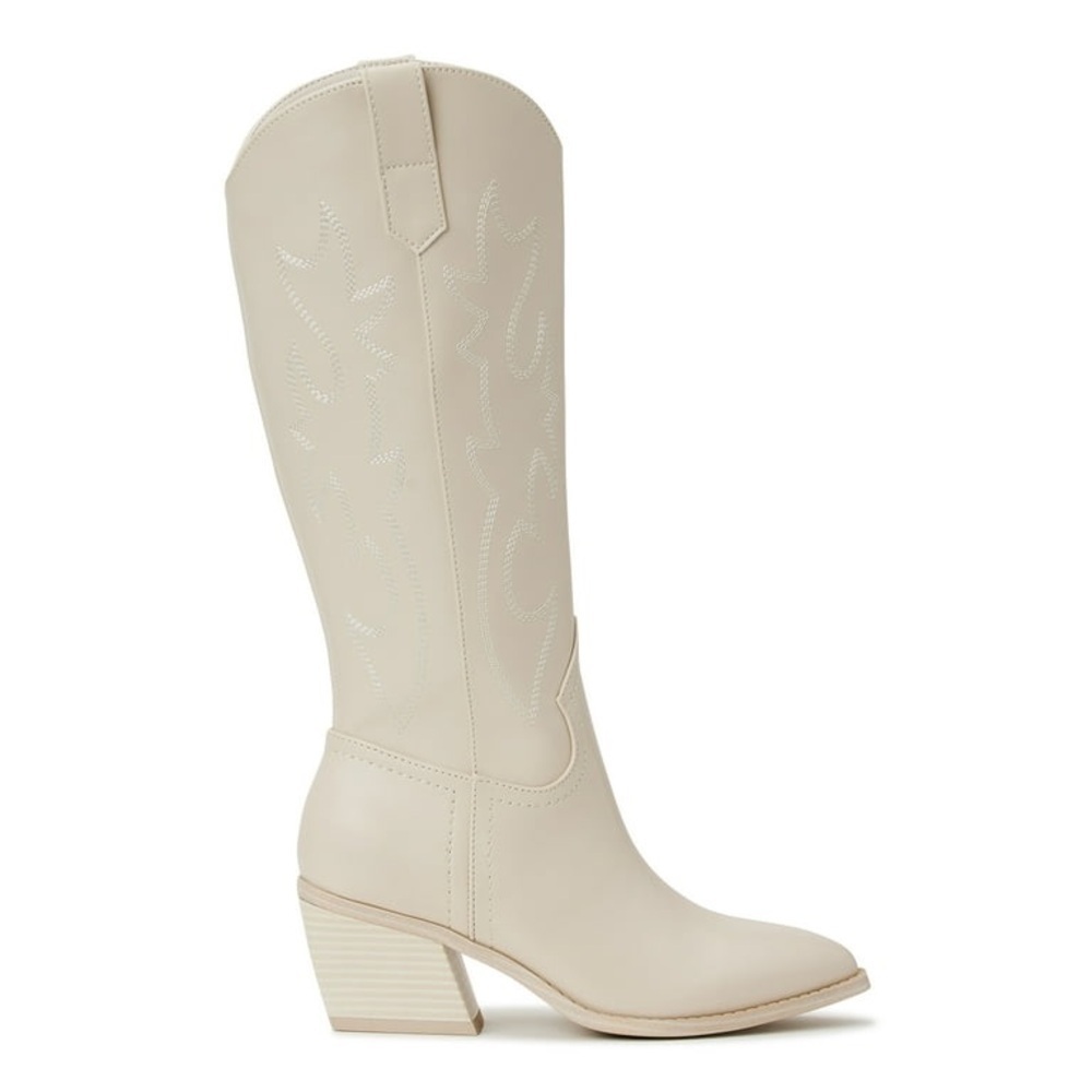 Madden NYC Embroidered Tall Western Coastal Cowgirl Stacked Heel Boot Size 9 NWT - Picture 2 of 10